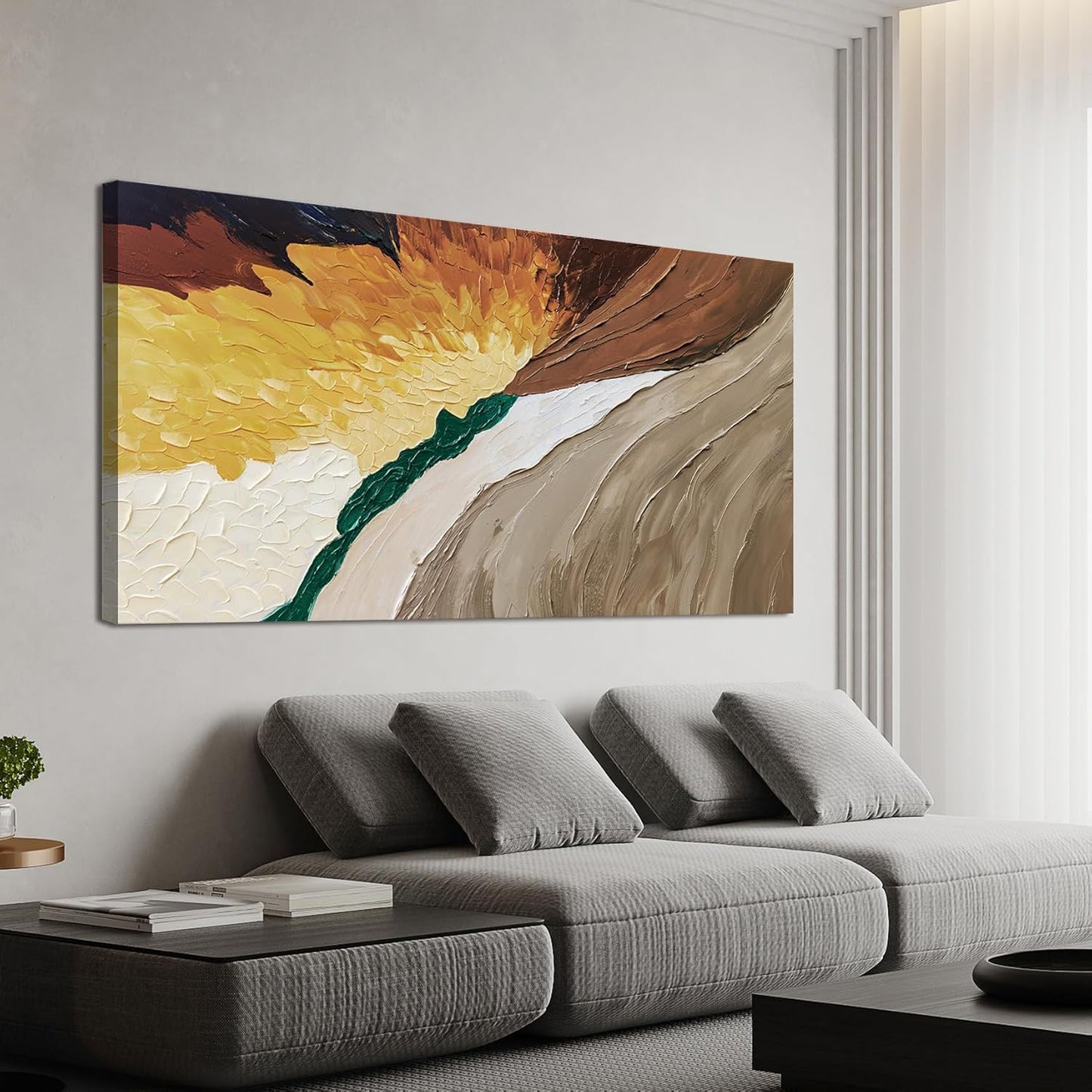 Canvas Wall Art Decor Wall Art Pictures for Living Room Large Modern Wall Art Canvas Art Wall Decor Abstract Colorful Wall Art Prints Abstract Artwork for Walls Bedroom Office Decor 24" X 48"