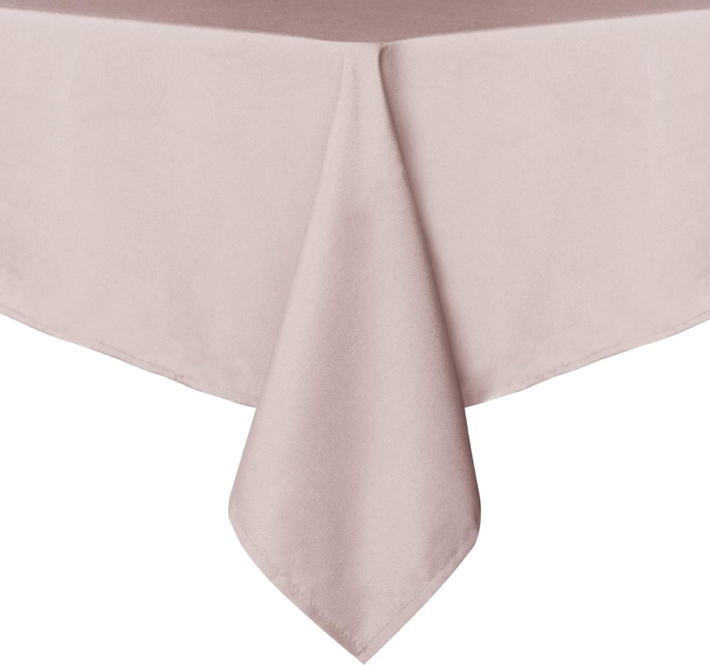 sancua Rectangle Tablecloth - 60 x 120 Inch - Stain and Wrinkle Resistant Washable Polyester Table Cloth, Decorative Fabric Table Cover for Dining Tables, Buffet Parties and Camping, Blush