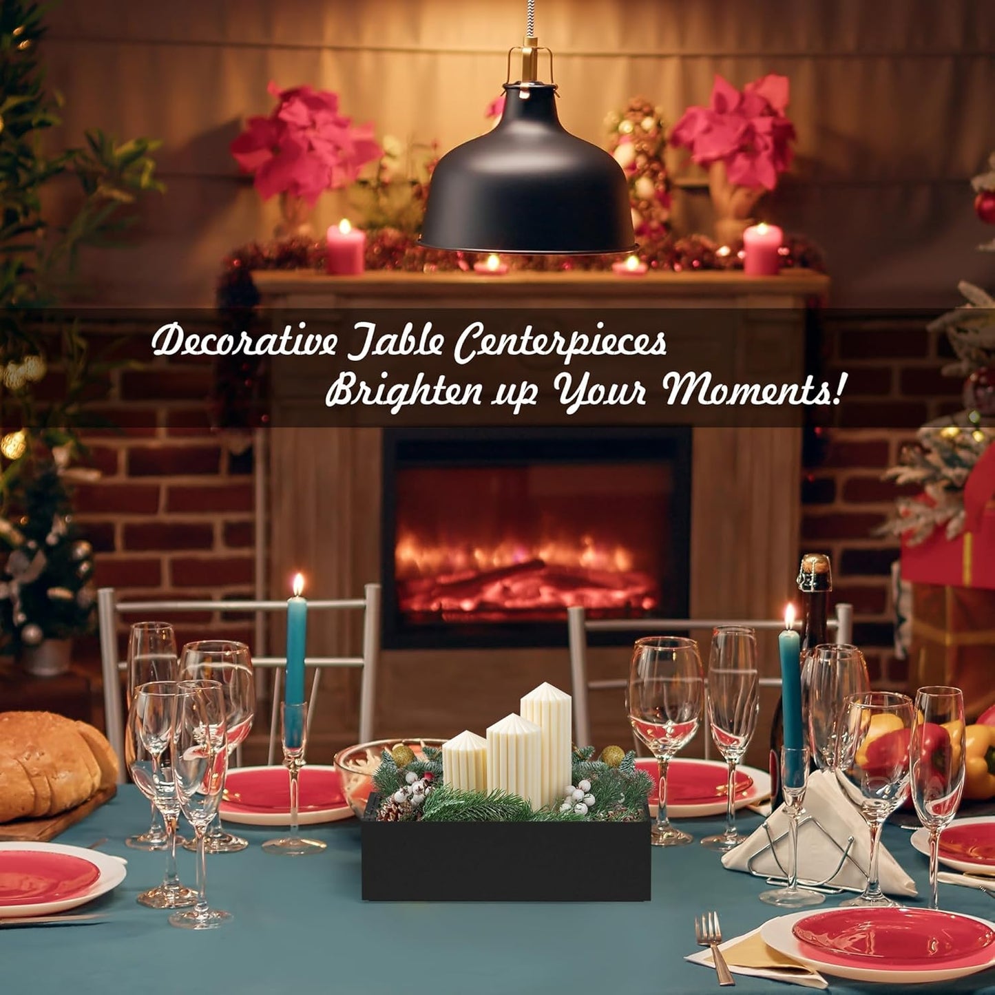 Kitchen Drawer Organizer Bins, Stackable Bamboo Drawer Organizer for Silverware, Flatware, Deep Office Desk Organizer Tray, Desktop Pen, Office Organization Black 9" x 6" x 2.5"(Set of 2)