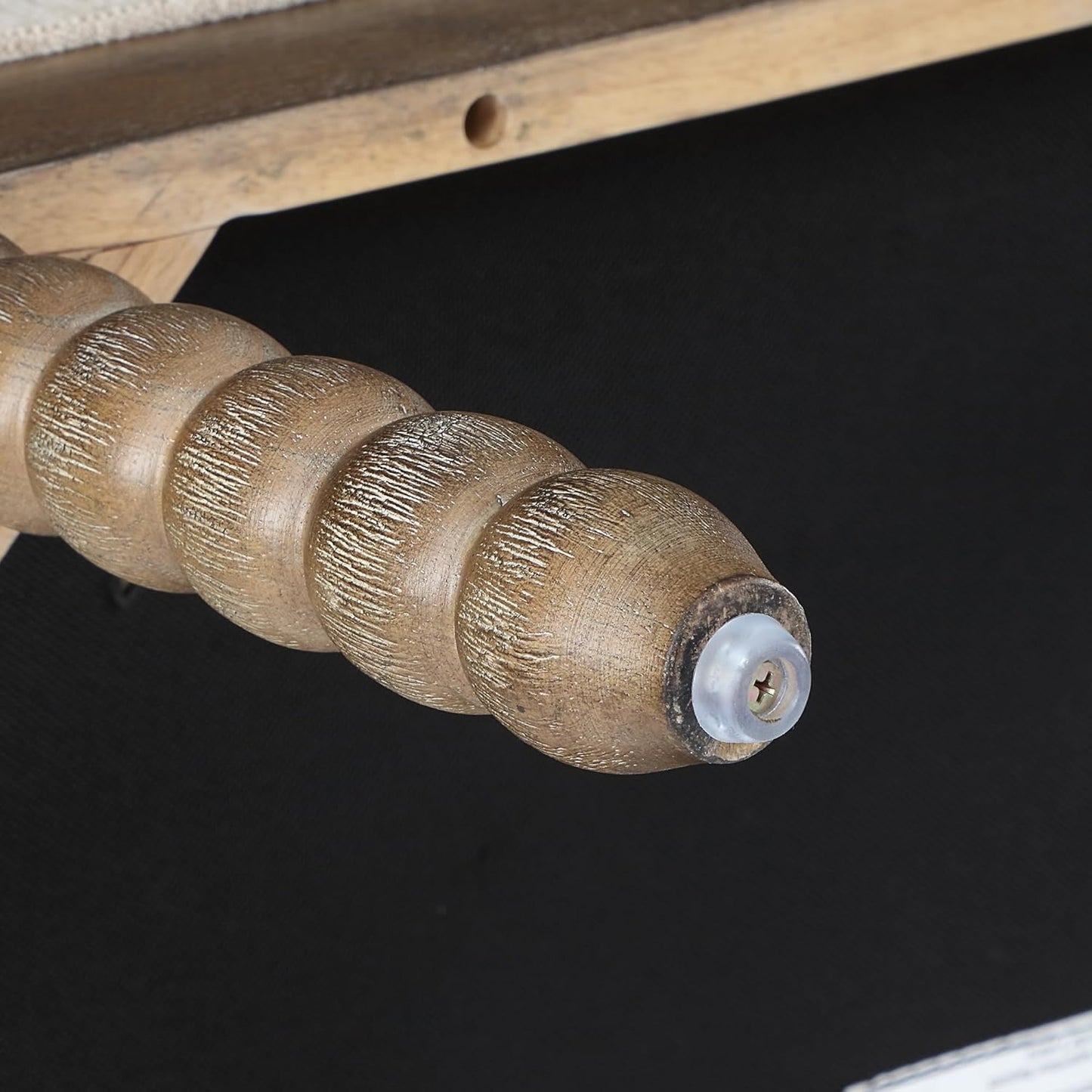 DUHOME Linen Fabric Spindle Accent Chairs Set of 2,Spool Chairs with High Resilience Spring Cushion and Armrest Pads, Leisure Armchair for Living Room Bedroom Farmhouse Home Office Belcony