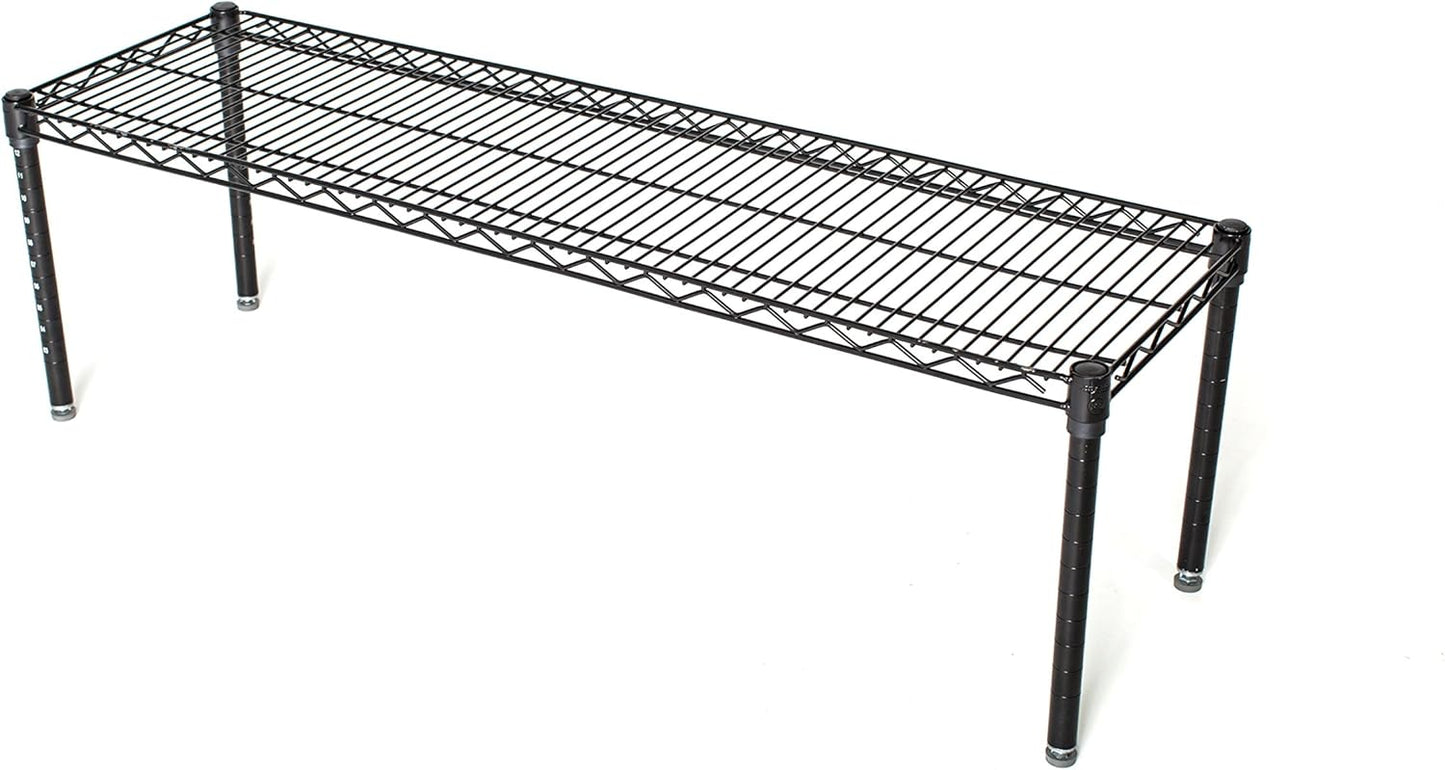 Omega Products Corporation 18" Deep x 36" Wide x 14" High Black Stationary Dunnage Rack