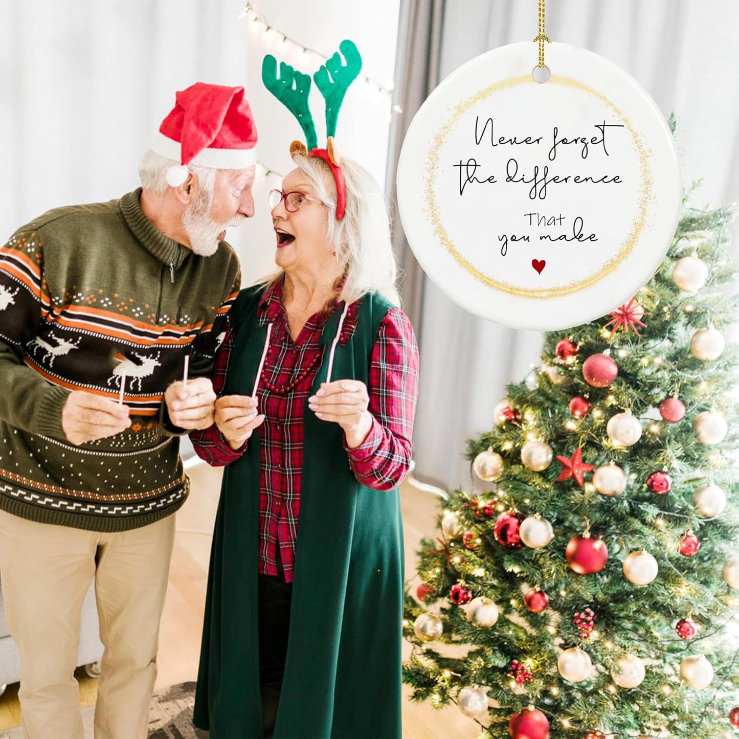 Retirement Ornament, Retirement Gifts for Women 2025 Coworker, Ceramic Keepsake Retired Ornaments with Ribbon and Gift Box