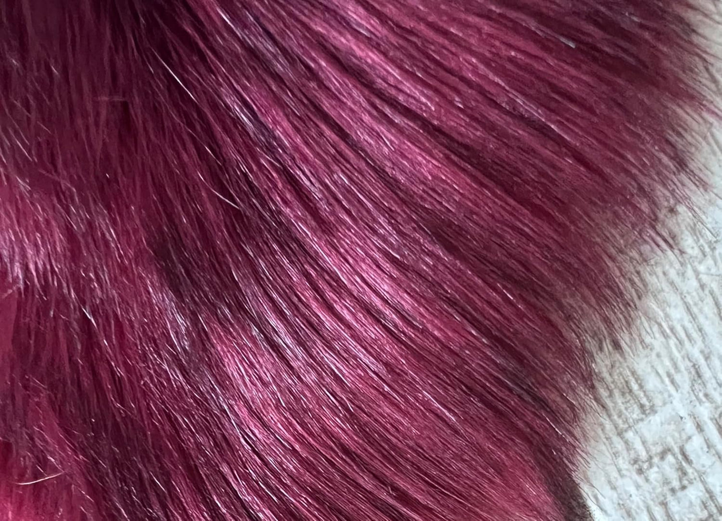 LAMBZY Faux Sheepskin Super Soft Hypoallergenic Free Shape Silky Shag Rug, Luxury Shaggy Plush Carpet for Bedrooms Living Kids Room Sofa Rugs (Burgundy, Duo Decto 12 Pelts 6'x12')