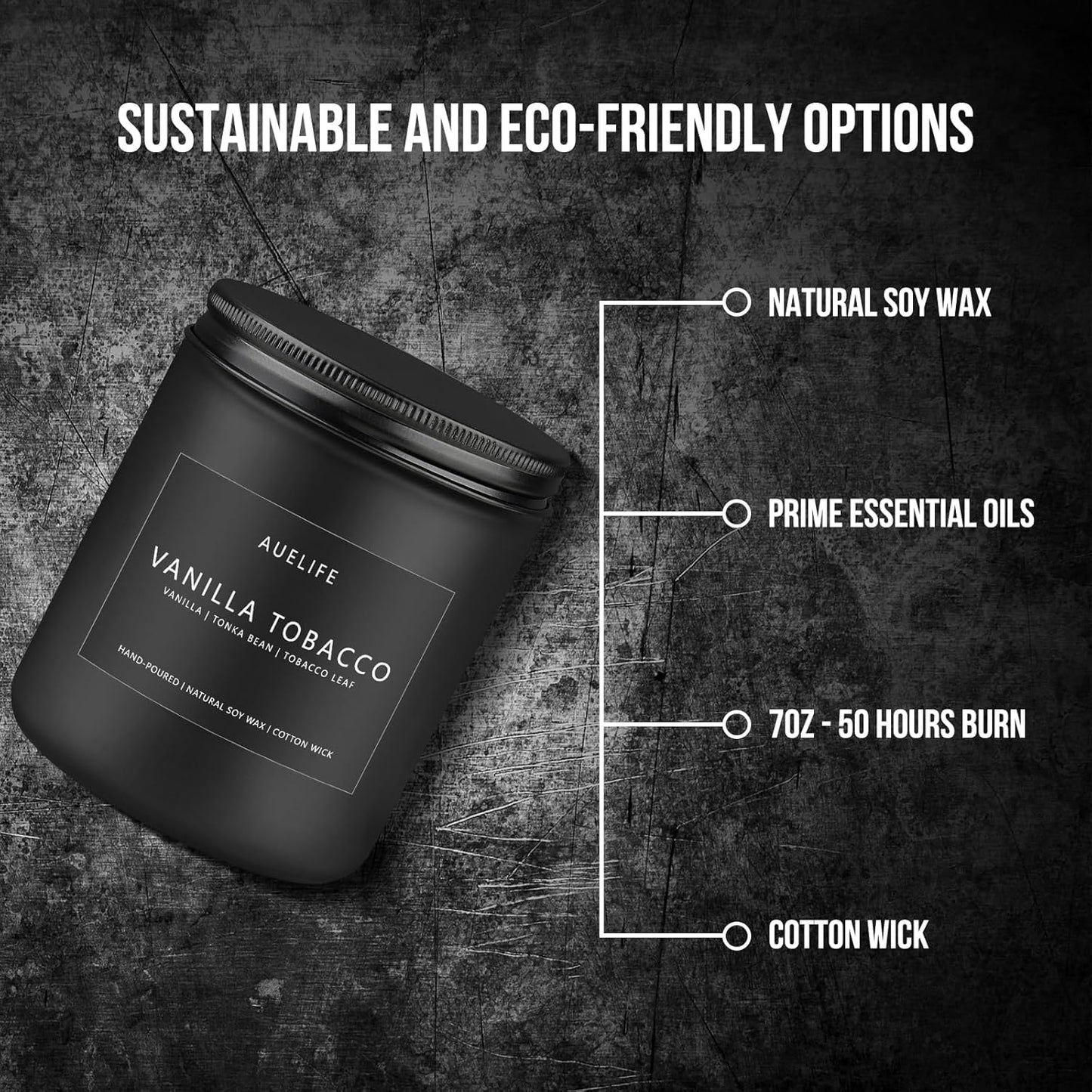 Scented Candles Set - 8 Pack Soy Jar Candle for Home Scented, Aromatherapy Candle Gifts for Men, Women and Birthday, Masculine Home Fragrance Candle