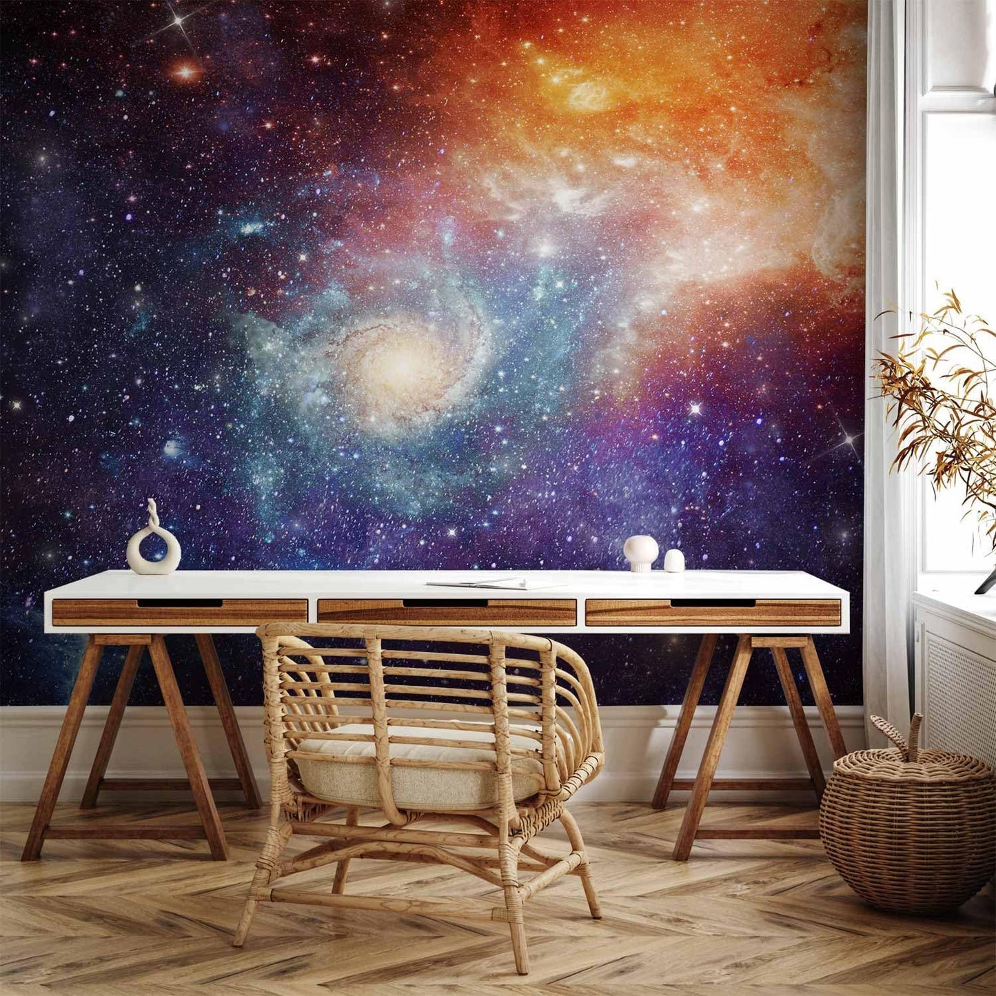 artgeist Wall Mural Cosmos Galaxy 79x55 in - XXL Non-Woven Wallpaper Fleece Wall Decor Photo Print Picture Image Design Home f-C-0101-a-a