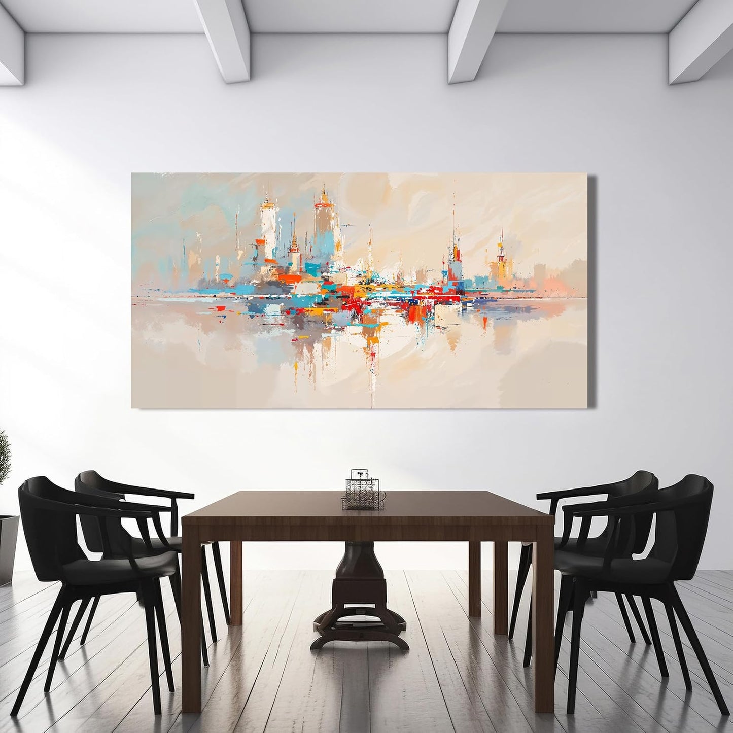 Canvas Wall Art Decor Large Wall Art Pictures for Living Room Abstract Canvas Art Wall Decor Modern Artwork for Walls Oversized Colorful Abstract Wall Art Decorations Bedroom Home Wall Decor 29" X 58"