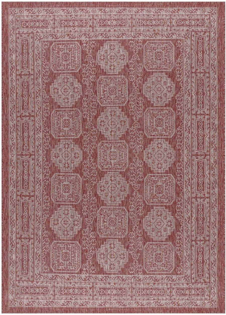 Keen Home Design Terrace Outdoor Area Rug - 5x8 Washable Indoor/Outdoor Rug for Patio, Kitchen, Balcony, Beach, Garden, Deck and Porch, Size: 5'3"x7'7"