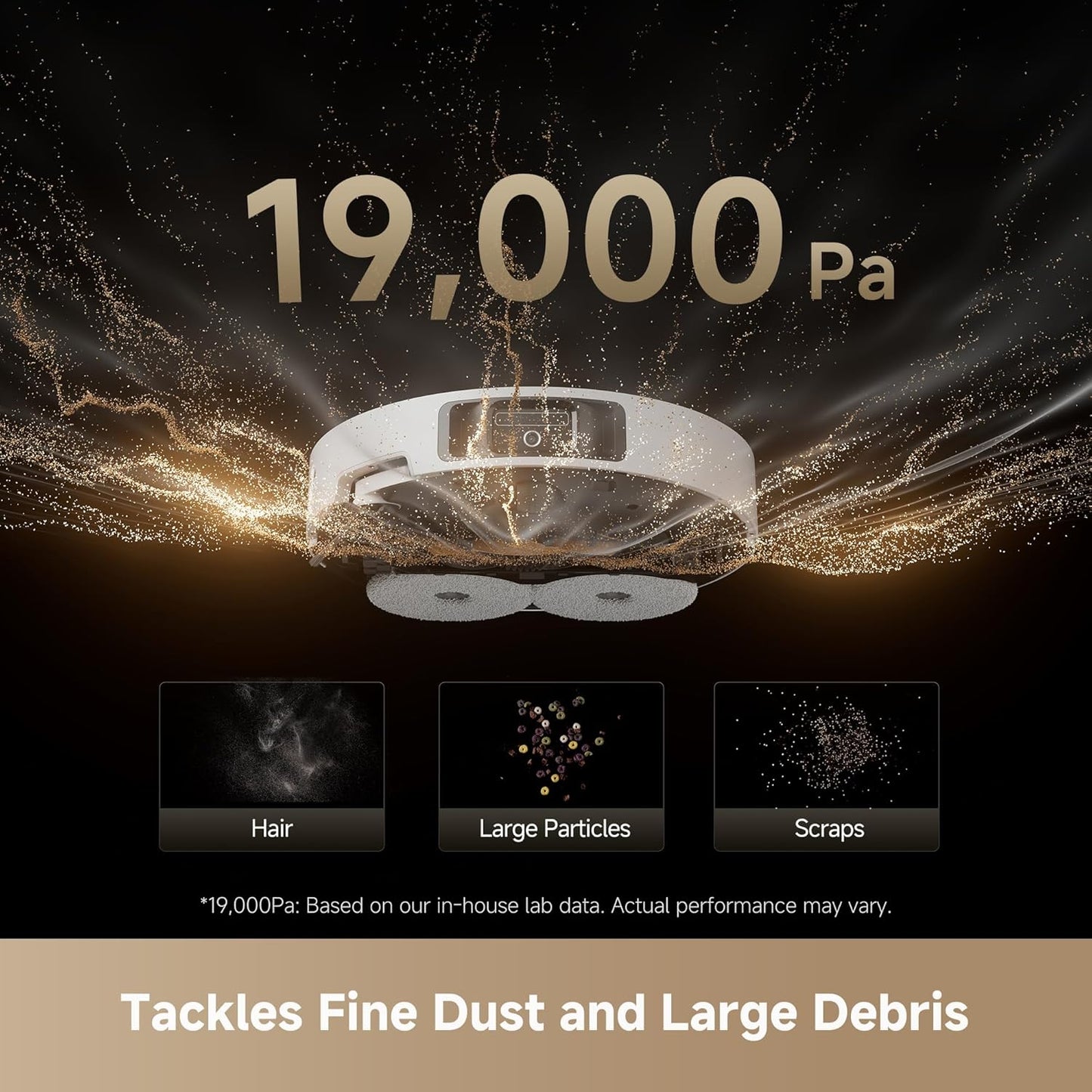 DREAME L40s Ultra Robot Vacuum and Mop, 19,000Pa Suction, Auto-Empty, Mop Self-Cleaning, 100% Detangling DuoBrush, Extending Mops and Side Brush, 1.57in Obstacle Clearing, App & Voice Control (White)