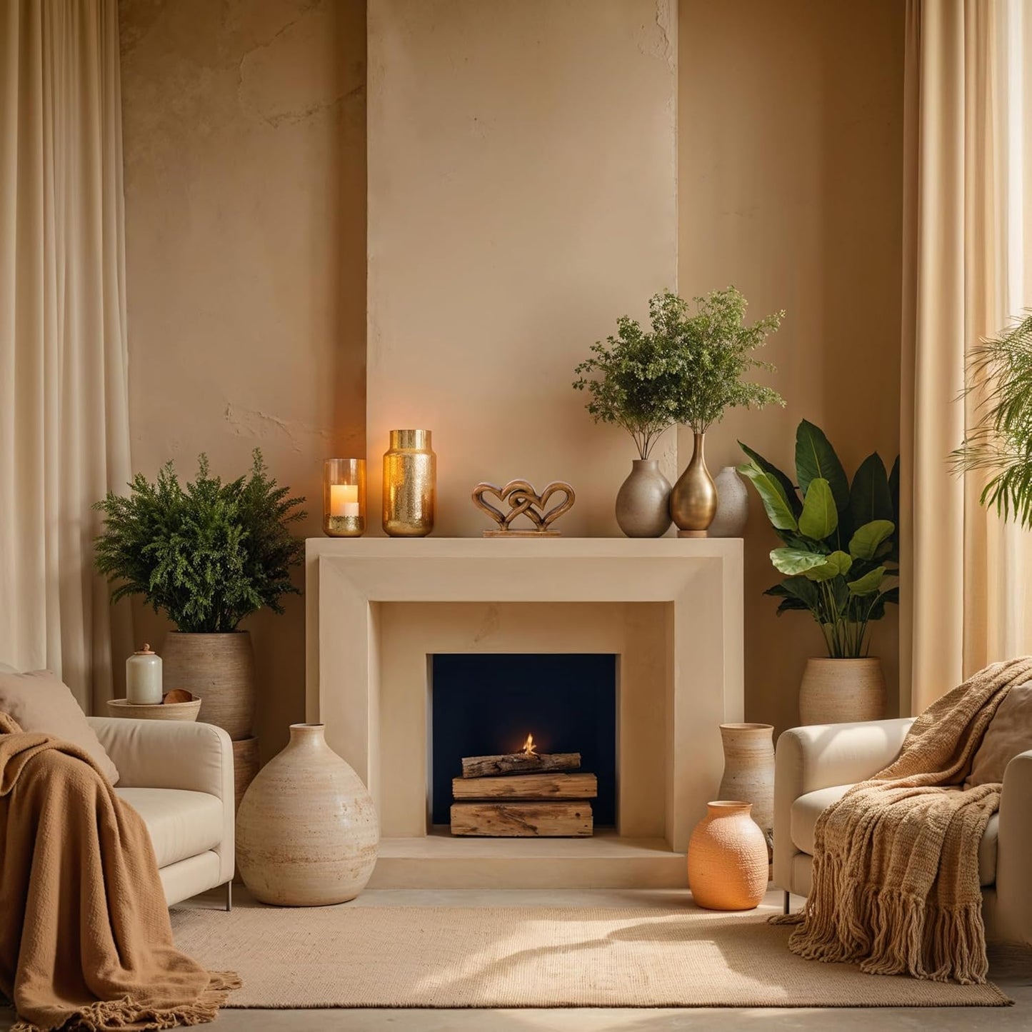 Decozen Gifts for Mom - Wooden Heart Sculpture - Mother's Day Birthday Gifts, Home, Office, Living Room, Shelf, Fireplace, Farmhouse, Tabletop, Boho and Mantle Decor - Mothers Day Decorations