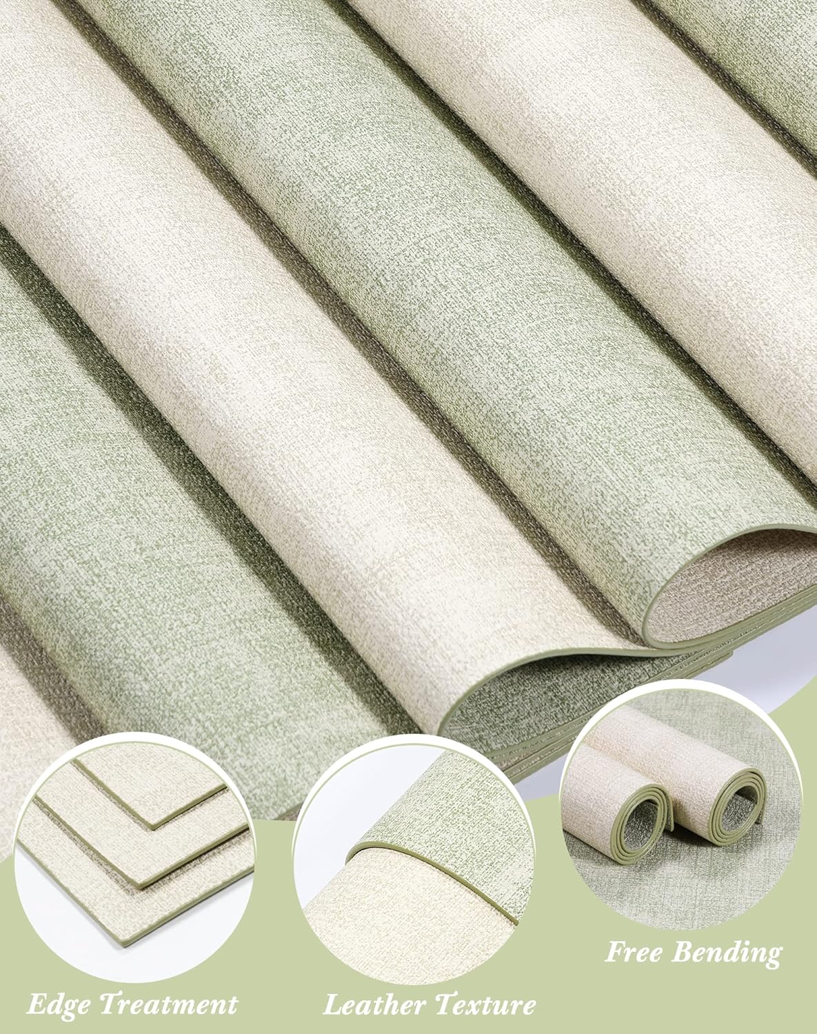 SUEH DESIGN Leather Placemats Set of 6 Reversible Table Mats Heat Resistant Waterproof No-Slip Place Mats for Dining Table Kitchen Parties