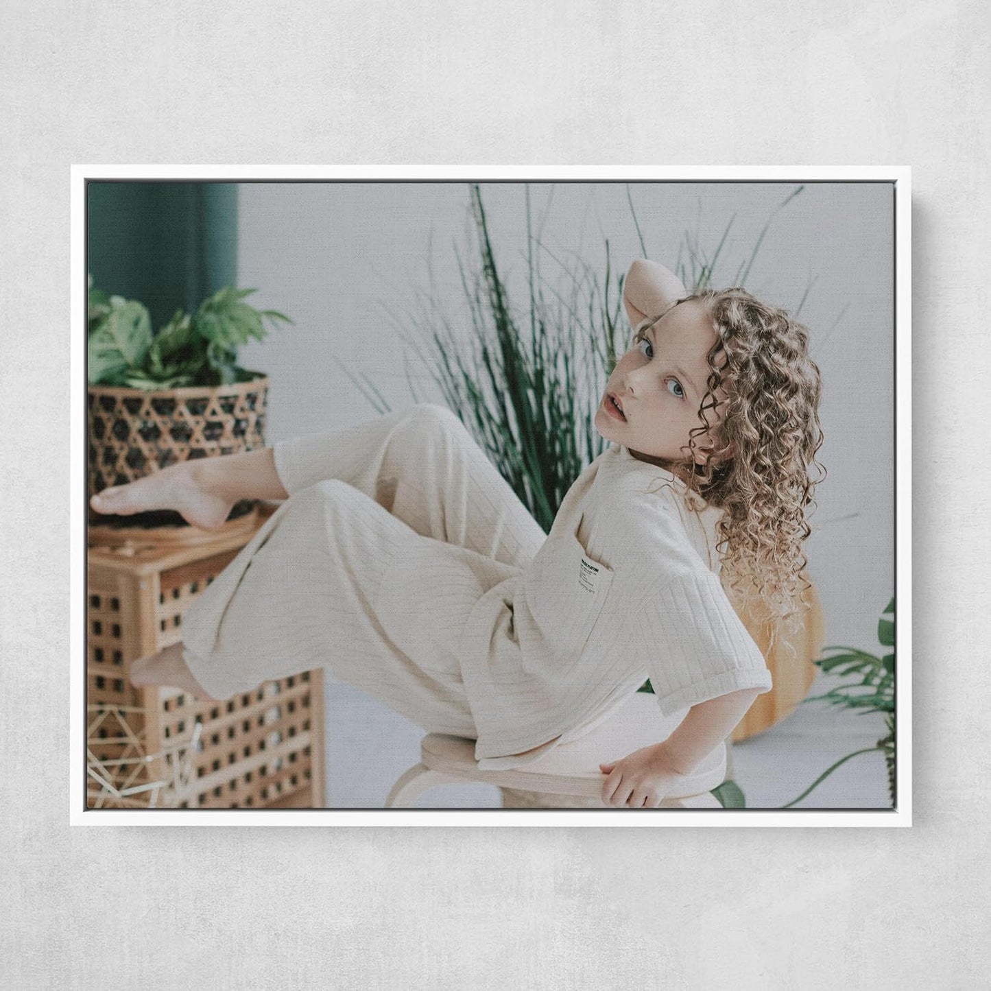 Personalized Custom Canvas Prints: Photo On Canvas (White, 20x20) Transform Your Photos into Stunning Framed Wall Art Digitally Printed Photo To Canvas Ideal for Home Decor, Gifts Keepsakes.