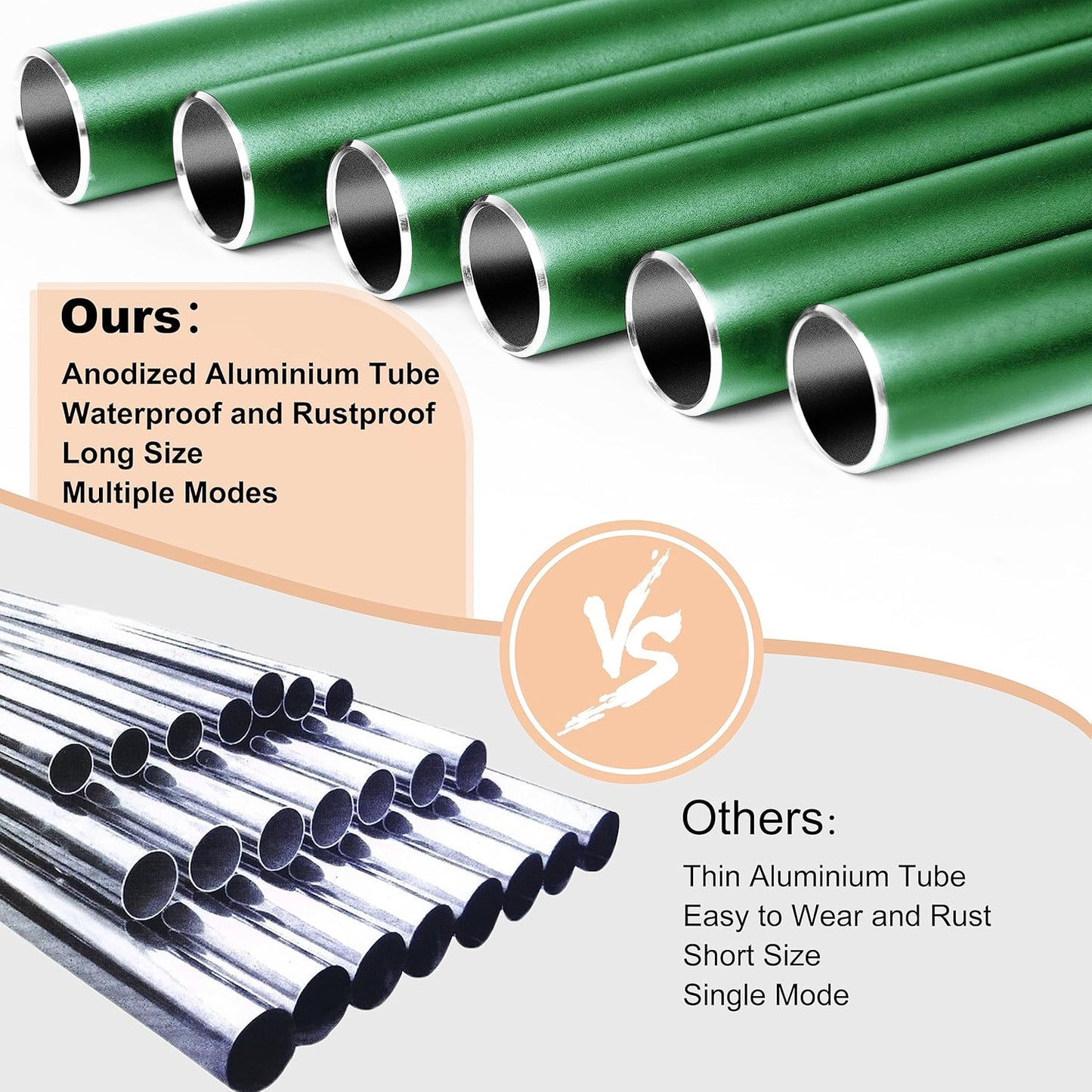 Large Aluminium Wind Chimes 37 Inches to Create a Zen Atmosphere Suitable for Outdoor, Garden, Patio Decoration. Classic Wind Chimes with Wind Catcher Suitable as A Gift for Unisex(Green)