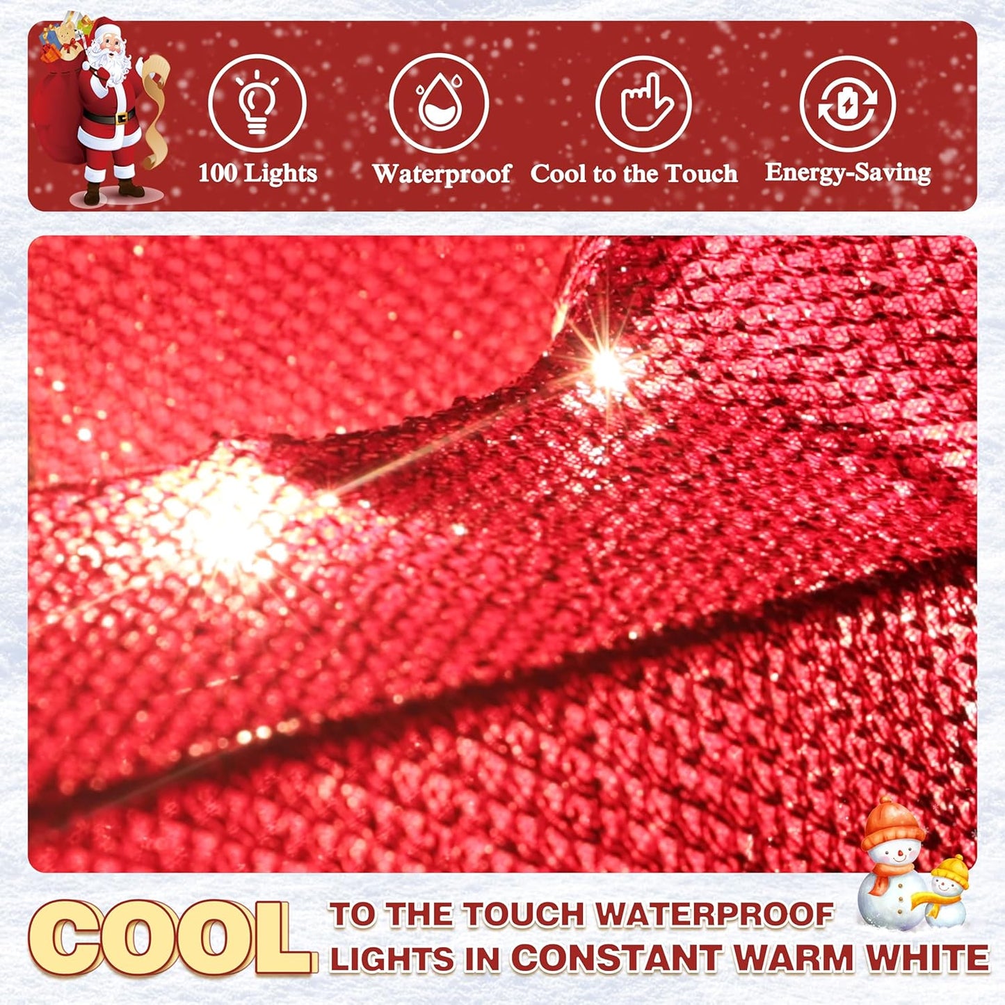 5FT Lighted Nutcracker with Candy Cane for Christmas Decoration, 3D Pre-Lit Iridescent Soldier Xmas Decor with 100 Warm White Lights, Glittered Standing Holiday Display for Outdoor, Indoor