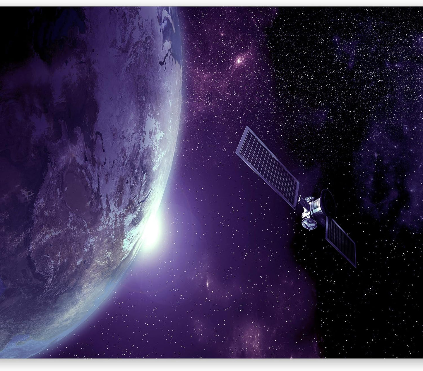 artgeist Wall Mural Cosmos Galaxy 77x55 in - Peel and Stick Self-Adhesive Wallpaper Removable Large Sticker Foil Wall Decor Print Picture Image Design n-B-0007-a-d