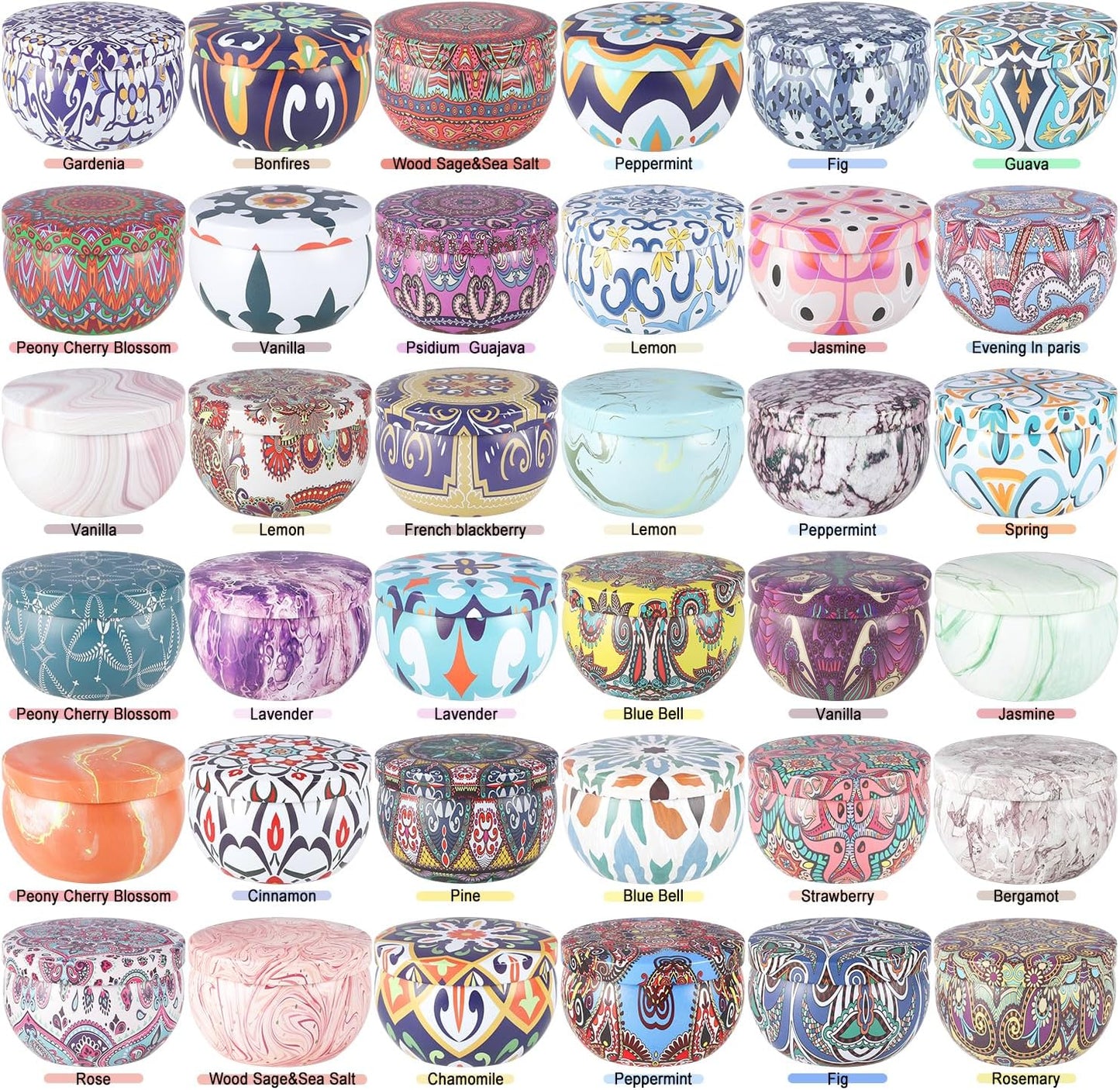 36 Pack Scented Candles Set for Home, Relaxing Stress Relief, Aromatherapy - Natural Soy Wax and Fragrance - Gifts for Women, Mom, Best Friend, Wife, Birthday