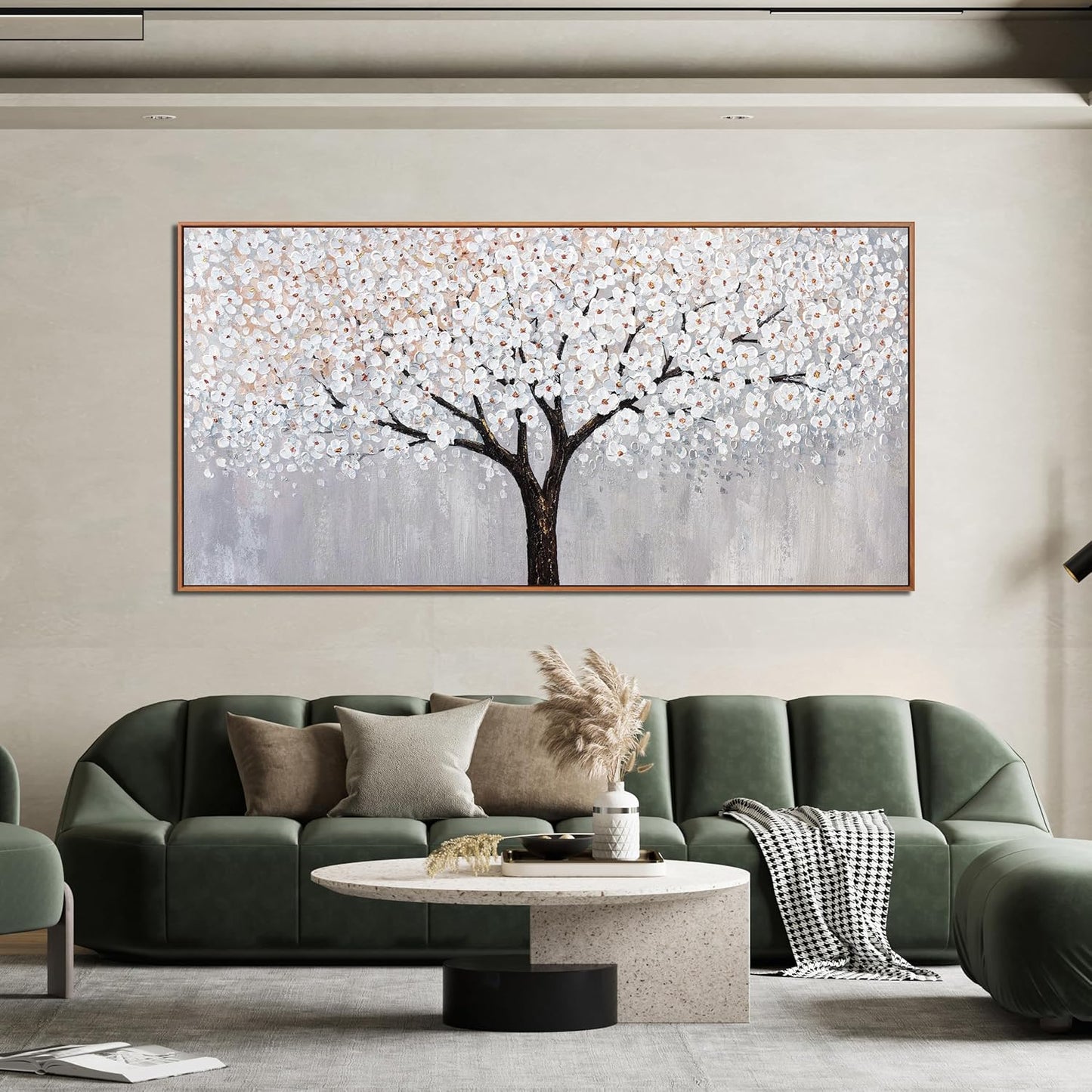 Canvas Wall Art Decor Artwork for Walls Framed Black and White Wall Art Prints Large Tree of Life Wall Art for Living Room Art Work for Wall Decor Bedroom Office Wall Decor 29"X58"