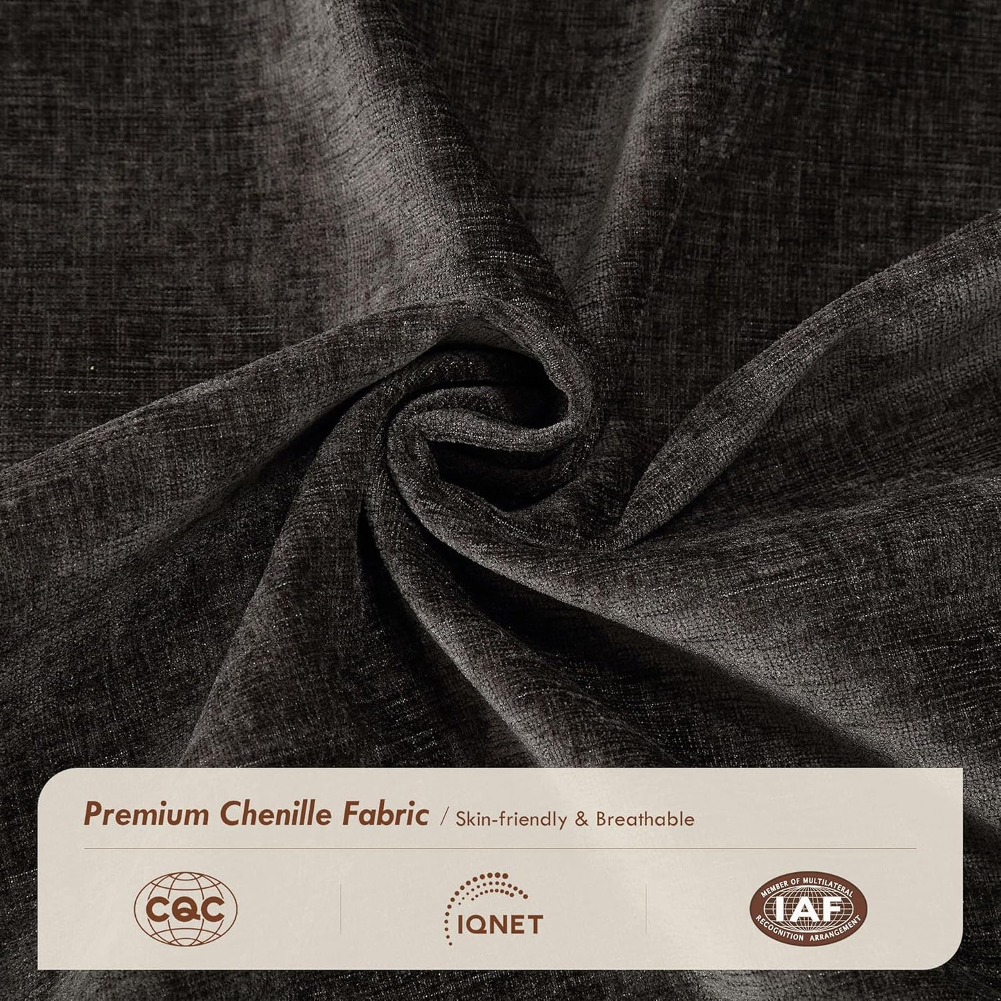 Ihanherry 57" L Shaped Modular Sectional Cloud Sofa, Modern 3 Seat Chenille Couch with Ottoman for Living Room, Bedroom and Apartment, Black