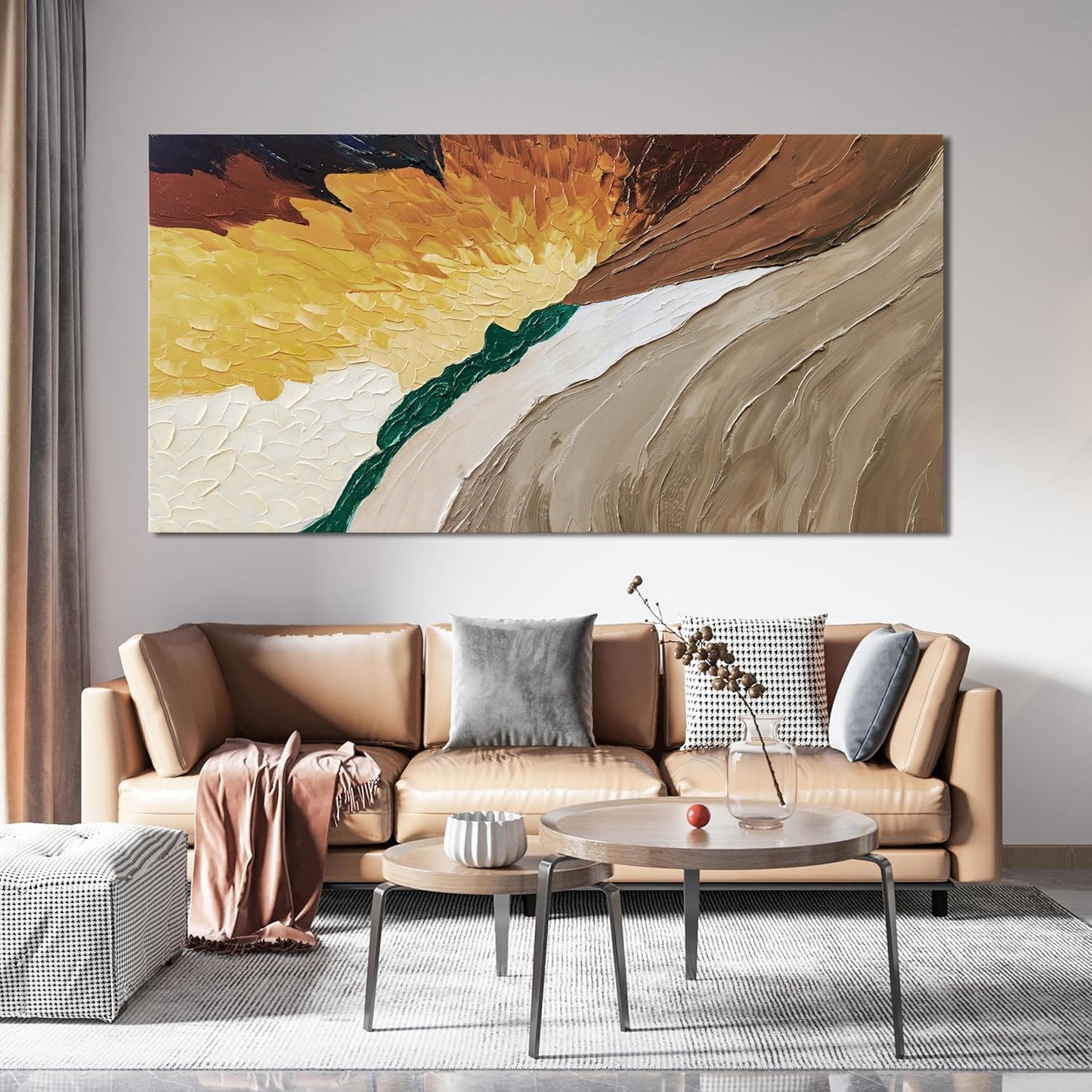 Canvas Wall Art Decor Wall Art Pictures for Living Room Large Modern Wall Art Abstract Canvas Art Wall Decor Abstract Colorful Wall Art Prints Large Artwork for Walls Home Office Decor 29" X 58"