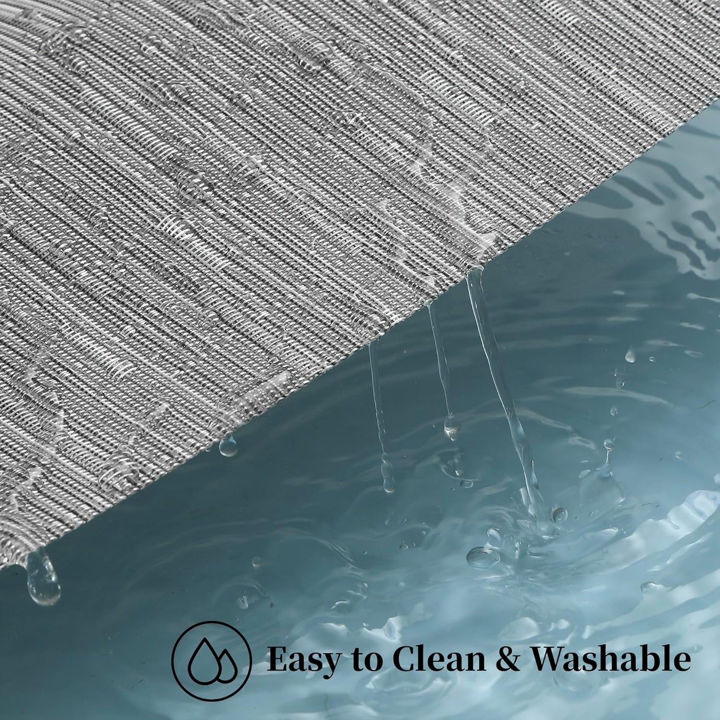 Leetaltree Silver Placemats Set of 12 - Heat Resistant Non-Slip Place mats for Dining Table, Washable Durable PVC Vinyl Woven Table Mats（Sliver, 12）