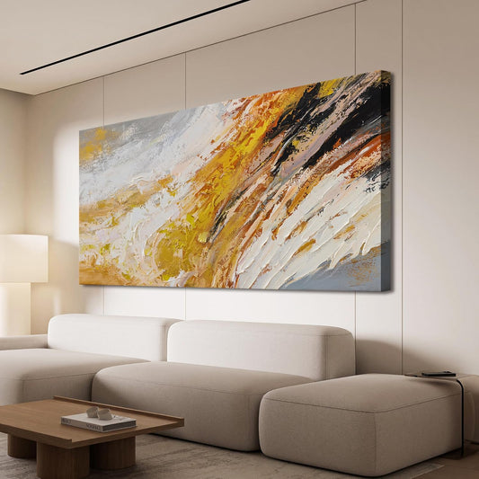 AIXMGSJS Canvas Wall Art Decor Wall Art Pictures for Living Room Modern Large Wall Art Canvas Art Wall Decor Black and White Abstract Wall Art Prints Artwork for Walls Home Office Decor 24" X 48"