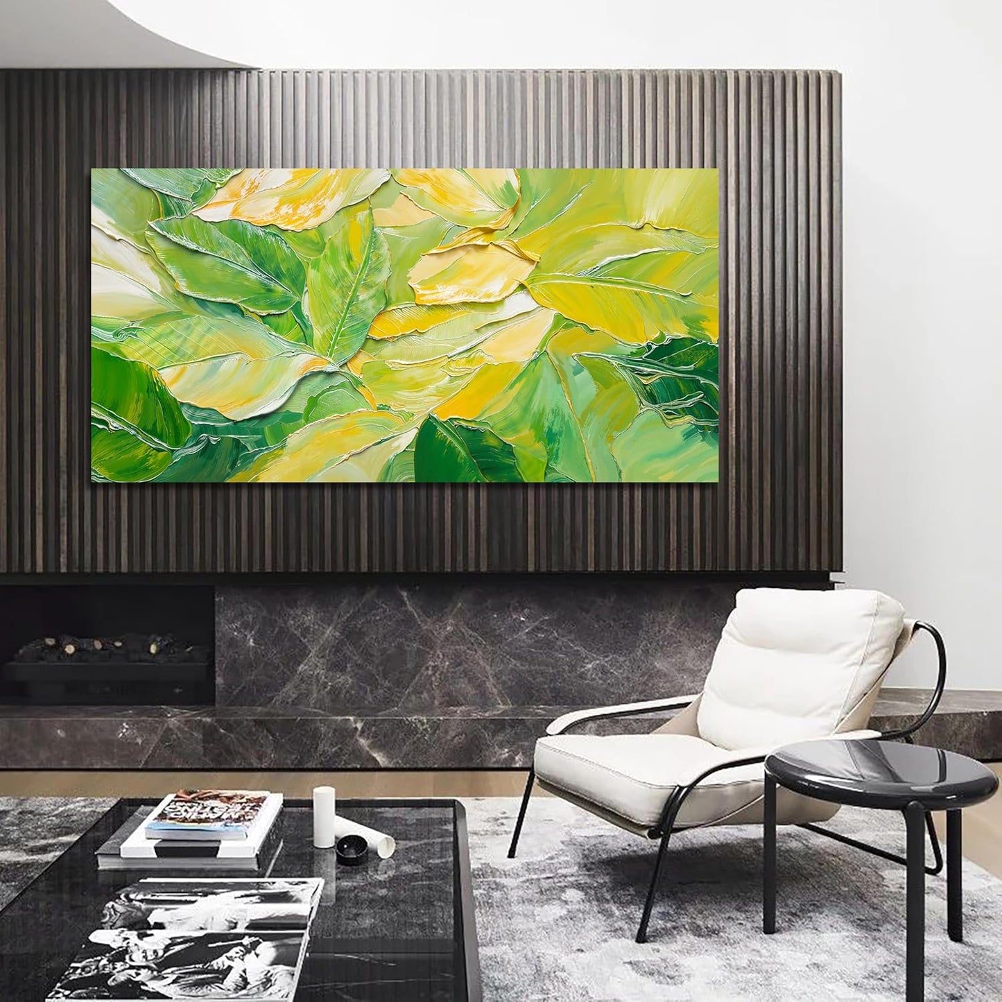 Canvas Wall Art Decor Large Wall Art Pictures for Living Room Artwork for Walls Abstract Green Wall Art Prints Abstract Canvas Art Wall Decor Wall Decorations Bedroom Home Aesthetic Wall Art Decor 24"X48"