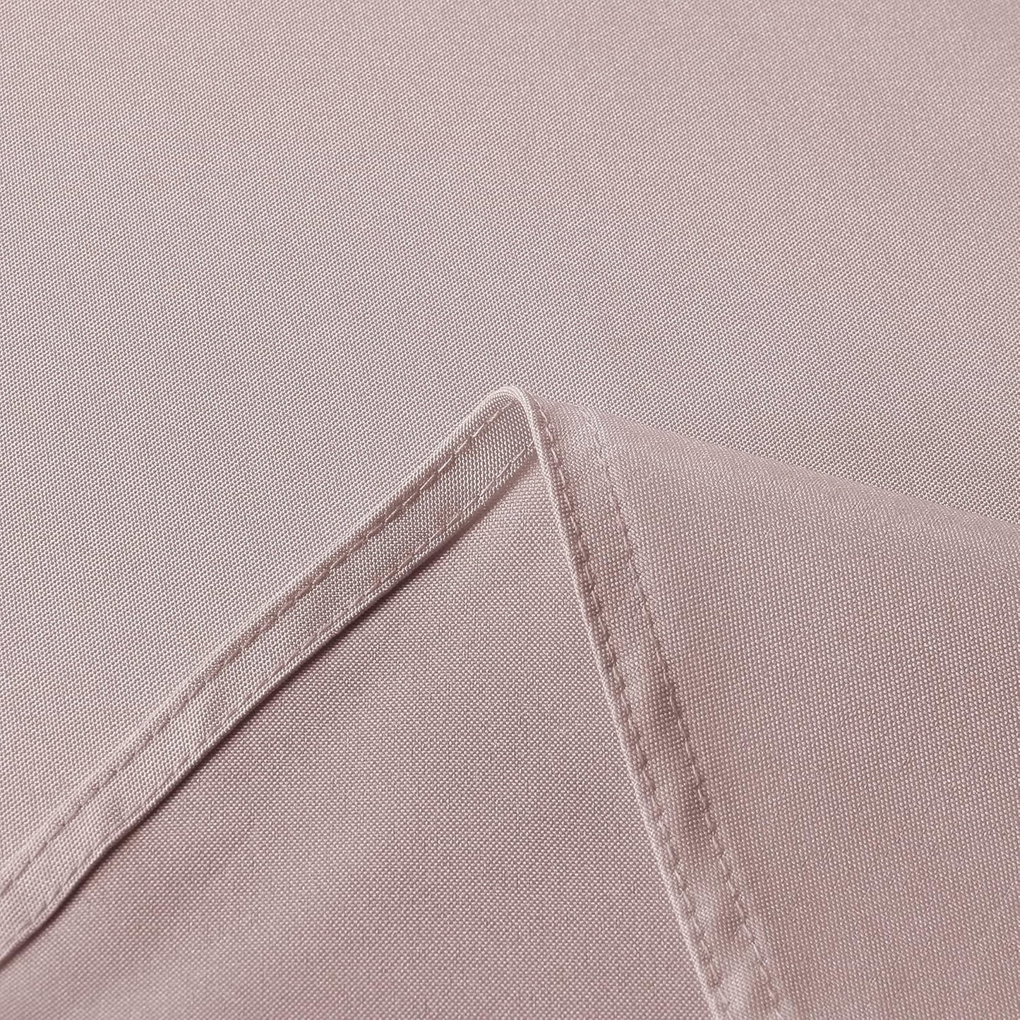 sancua Rectangle Tablecloth - 70 x 120 Inch - Stain and Wrinkle Resistant Washable Polyester Table Cloth, Decorative Fabric Table Cover for Dining Tables, Buffet Parties and Camping, Blush