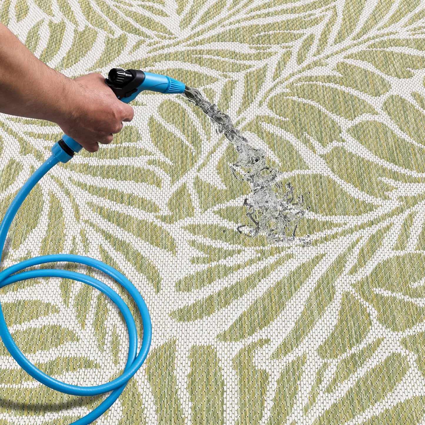 Keen Home Design Terrace Outdoor Runner Rug - 2x8 Washable Indoor/Outdoor Rug for Patio, Kitchen, Balcony, Beach, Garden, Deck and Porch, Size: 2'2"x7'7"