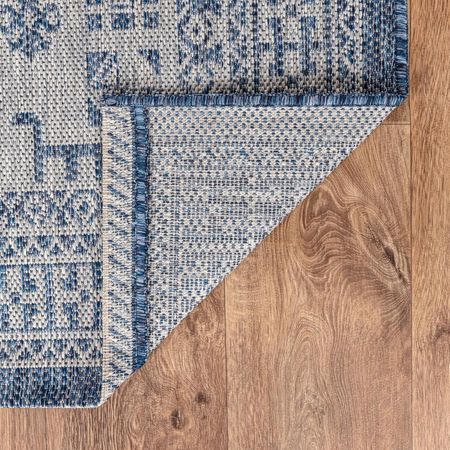 Keen Home Design Terrace Outdoor Runner Rug - 2x8 Washable Indoor/Outdoor Rug for Patio, Kitchen, Balcony, Beach, Garden, Deck and Porch, Size: 2'2"x7'7"