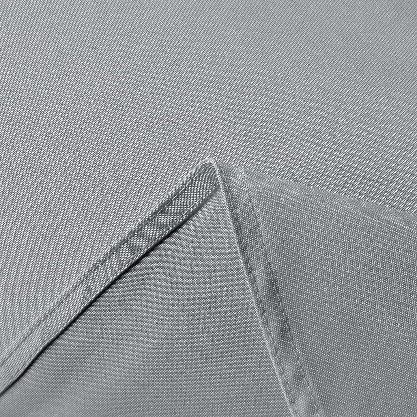 sancua Square Tablecloth - 54 x 54 Inch - Stain and Wrinkle Resistant Washable Polyester Table Cloth, Decorative Fabric Table Cover for Dining Tables, Buffet Parties and Camping, Silver Grey