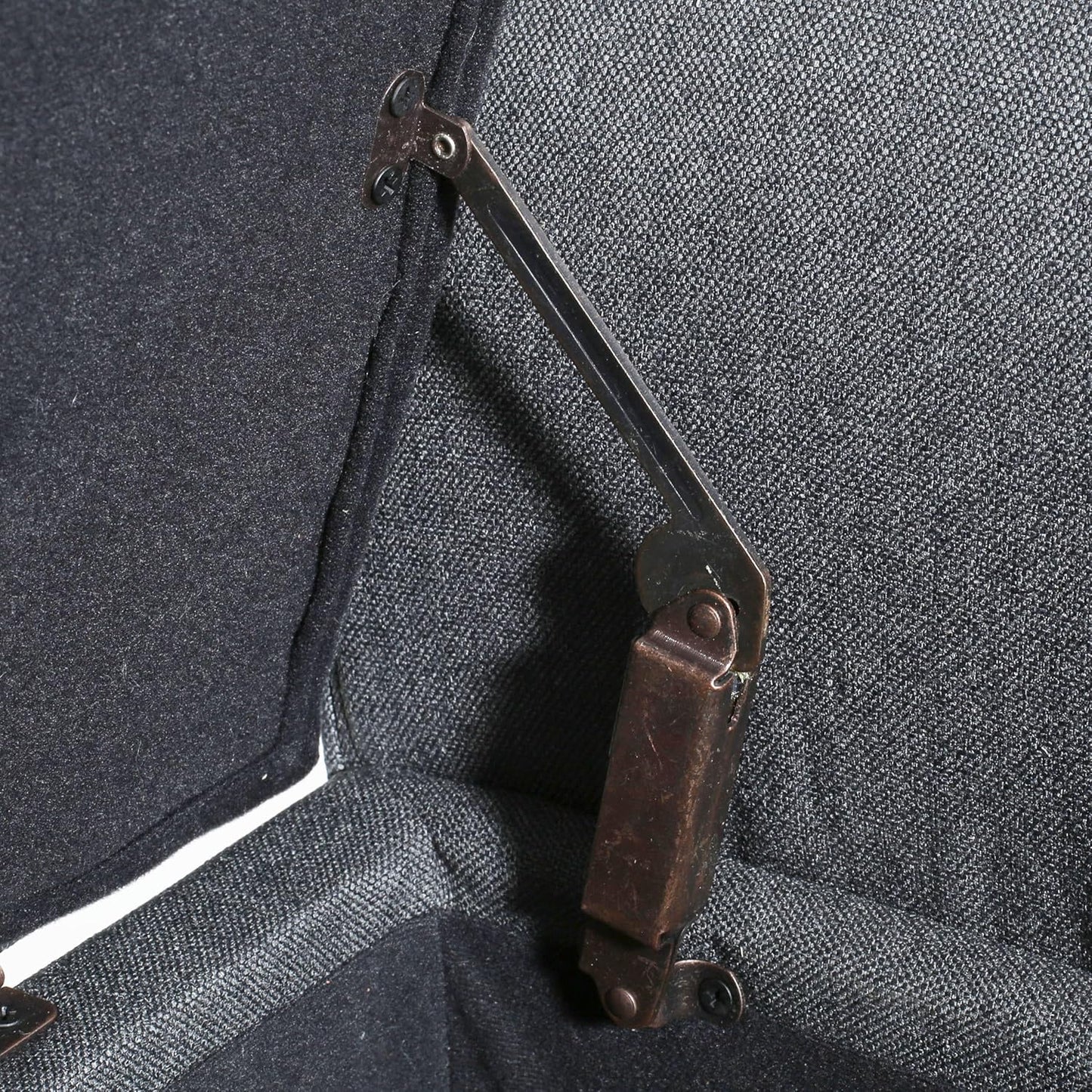 Christopher Knight Home Keiko Fabric Armed Storage Bench, Dark Grey, 19.50”D x 50.00”W x 19.25”H