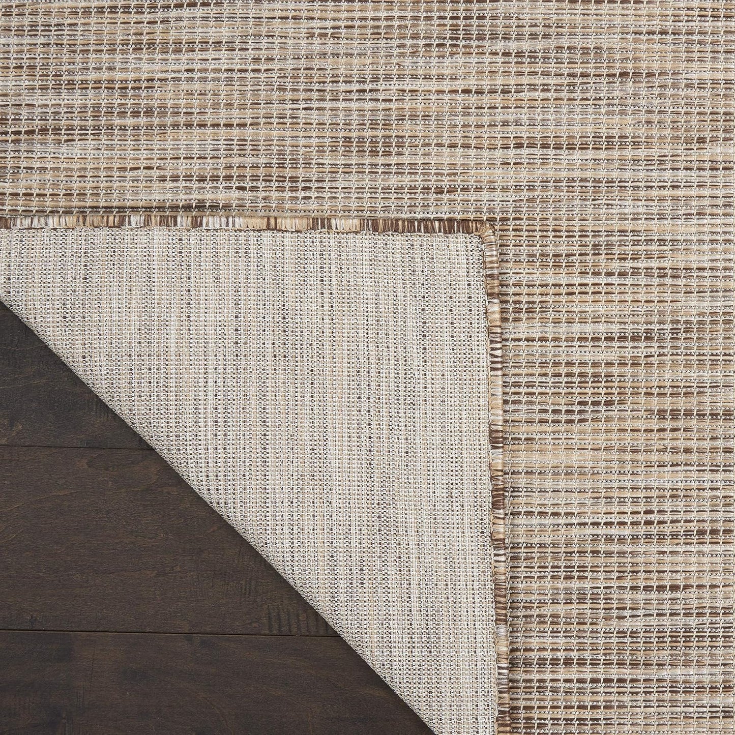Nourison Positano Indoor/Outdoor Beige 2'2" x 10' Area Rug, Easy Cleaning, Non Shedding, Bed Room, Living Room, Dining Room, Backyard, Deck, Patio (2x10)